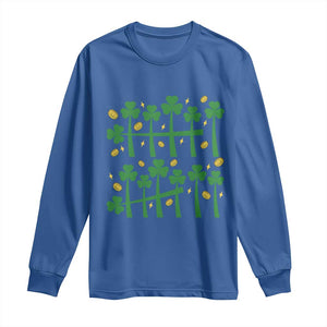 67 St Patricks Day Long Sleeve Shirt Funny Six Seven Gen Alpha Meme TS14 Royal Blue Print Your Wear