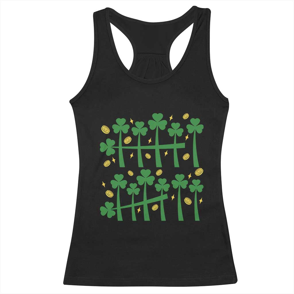 67 St Patricks Day Racerback Tank Top Funny Six Seven Gen Alpha Meme TS14 Black Print Your Wear