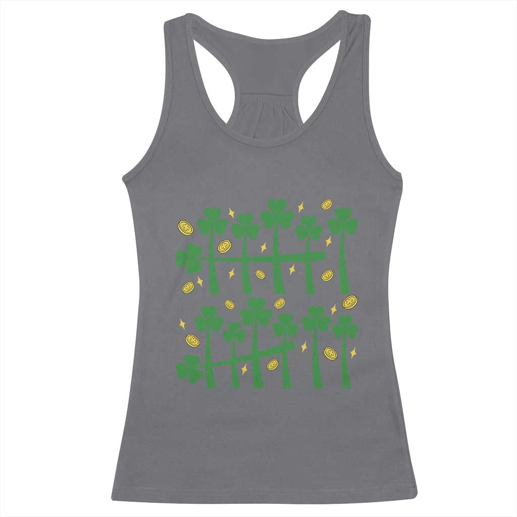 67 St Patricks Day Racerback Tank Top Funny Six Seven Gen Alpha Meme TS14 Charcoal Print Your Wear
