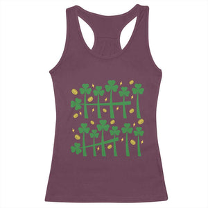 67 St Patricks Day Racerback Tank Top Funny Six Seven Gen Alpha Meme TS14 Maroon Print Your Wear