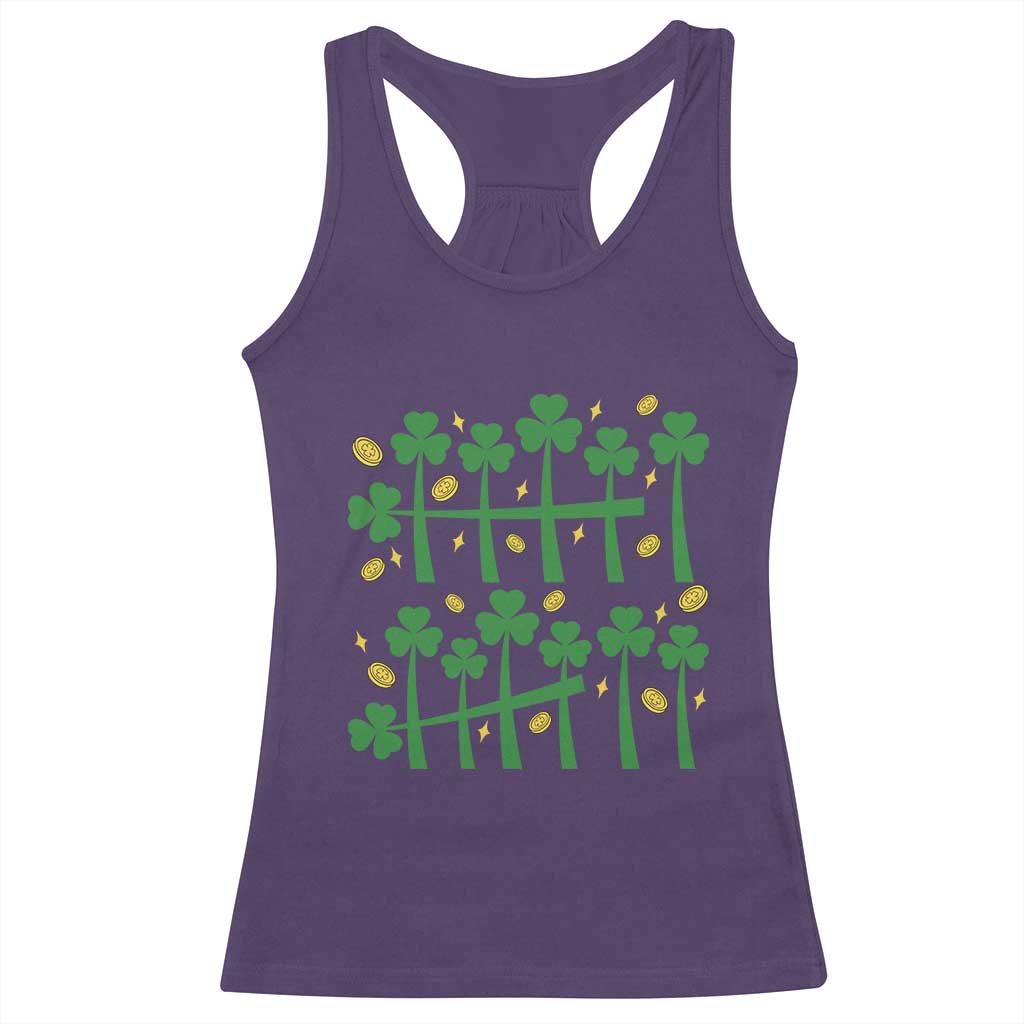 67 St Patricks Day Racerback Tank Top Funny Six Seven Gen Alpha Meme TS14 Purple Print Your Wear