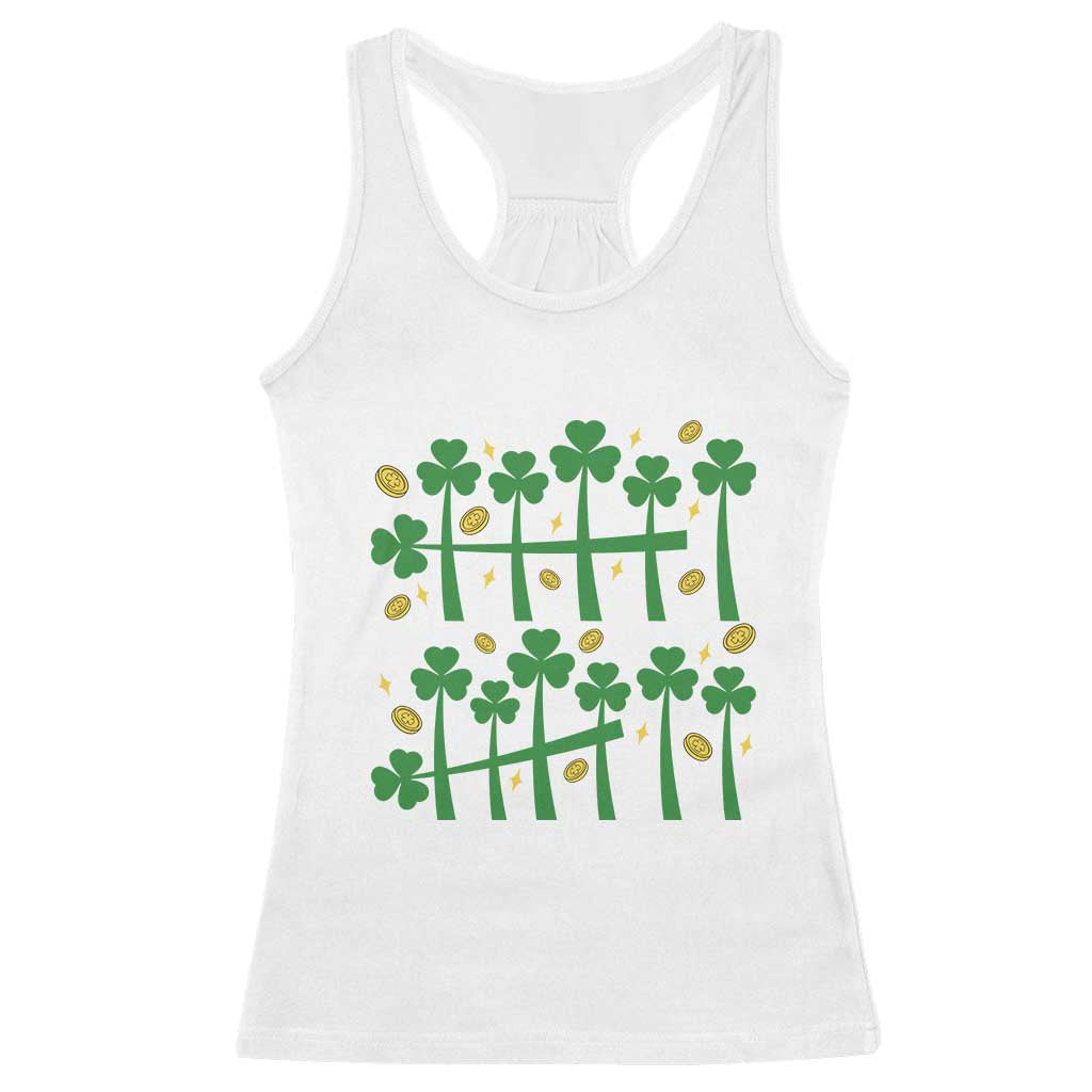 67 St Patricks Day Racerback Tank Top Funny Six Seven Gen Alpha Meme TS14 White Print Your Wear
