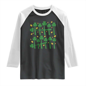 67 St Patricks Day Raglan Shirt Funny Six Seven Gen Alpha Meme TS14 Black White Print Your Wear