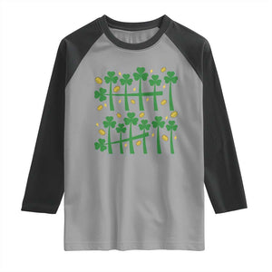 67 St Patricks Day Raglan Shirt Funny Six Seven Gen Alpha Meme TS14 Sport Gray Black Print Your Wear