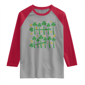 67 St Patricks Day Raglan Shirt Funny Six Seven Gen Alpha Meme TS14 Sport Gray Red Print Your Wear