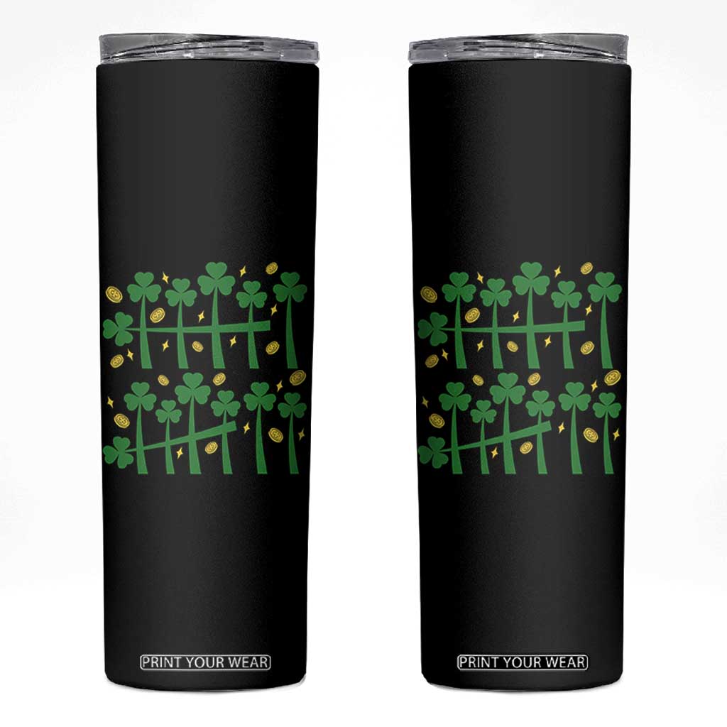 67 St Patricks Day Skinny Tumbler Funny Six Seven Gen Alpha Meme TS14 Black Print Your Wear