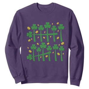67 St Patricks Day Sweatshirt Funny Six Seven Gen Alpha Meme TS14 Purple Print Your Wear