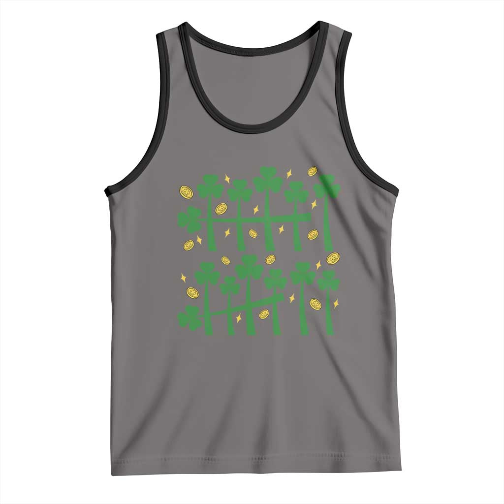 67 St Patricks Day Tank Top Funny Six Seven Gen Alpha Meme TS14 Deep Heather Black Print Your Wear