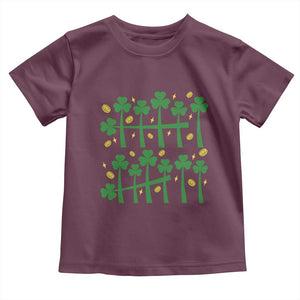 67 St Patricks Day Toddler T Shirt Funny Six Seven Gen Alpha Meme TS14 Maroon Print Your Wear