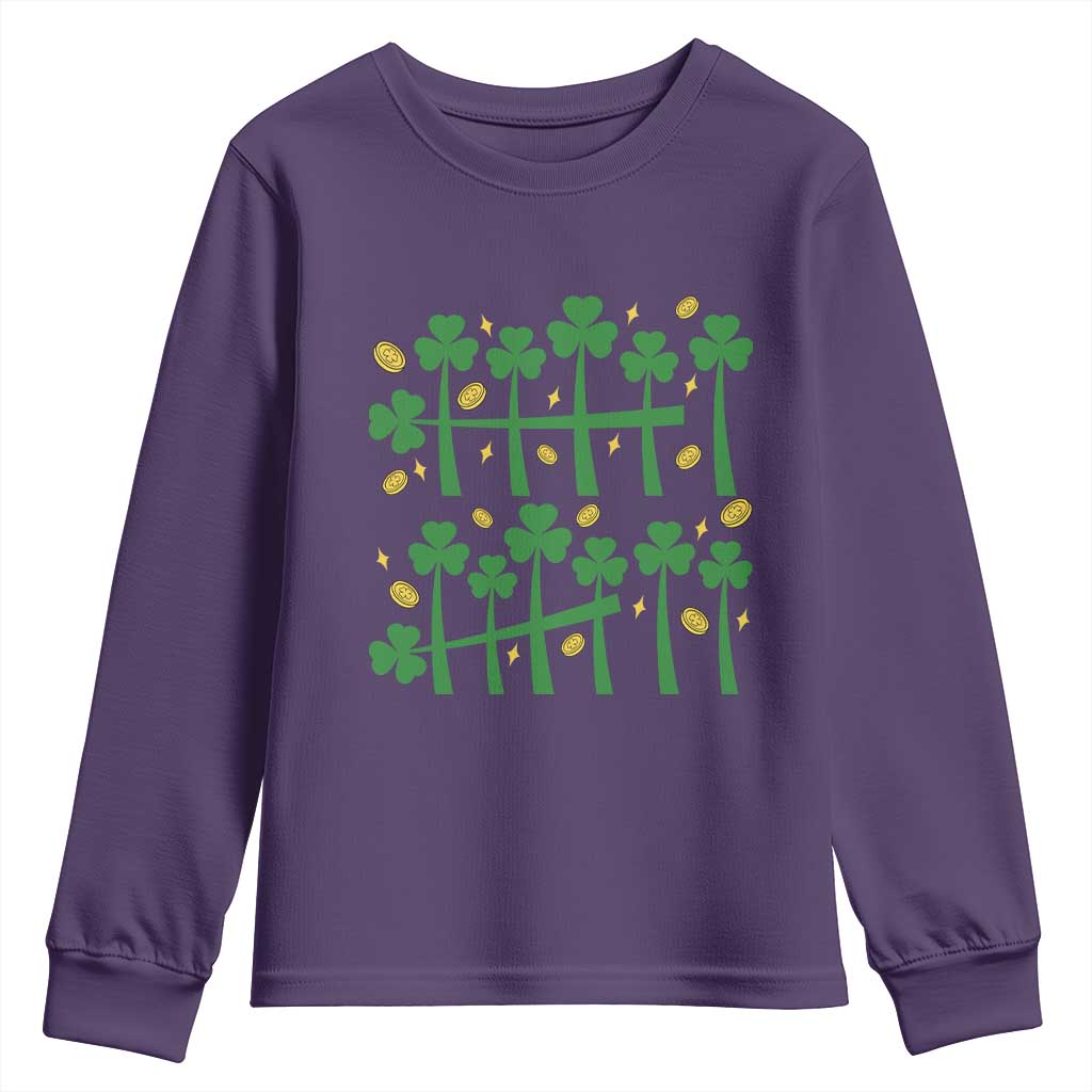 67 St Patricks Day Youth Sweatshirt Funny Six Seven Gen Alpha Meme TS14 Purple Print Your Wear