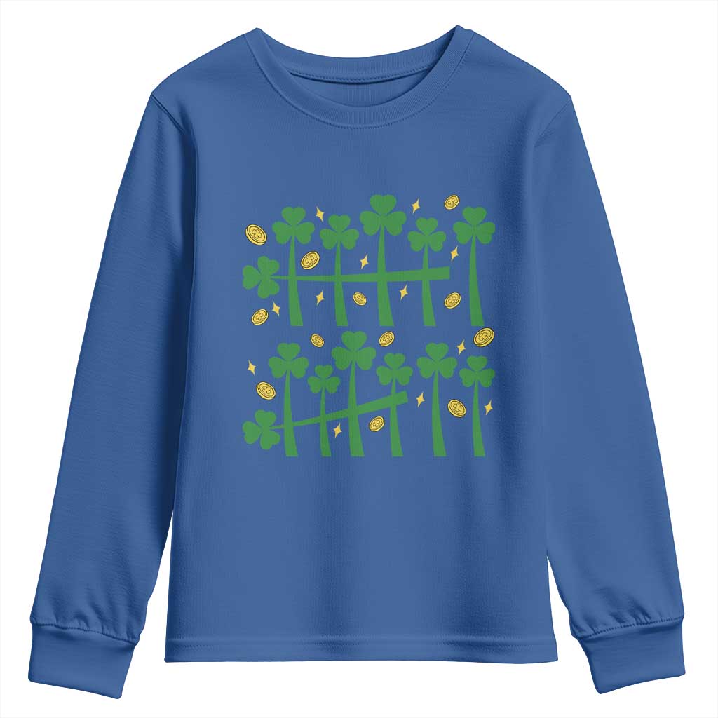 67 St Patricks Day Youth Sweatshirt Funny Six Seven Gen Alpha Meme TS14 Royal Blue Print Your Wear