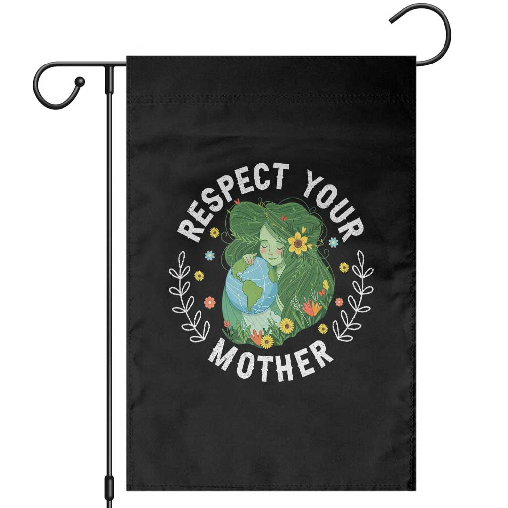 Respect Your Mother Garden Flag Earth Mother Women Girl TS14 Black Print Your Wear