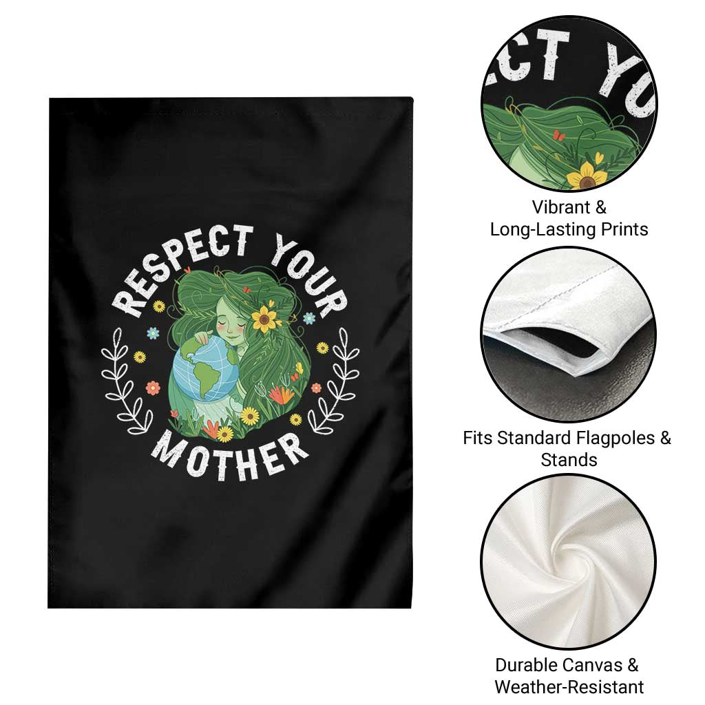 Respect Your Mother Garden Flag Earth Mother Women Girl TS14 Print Your Wear