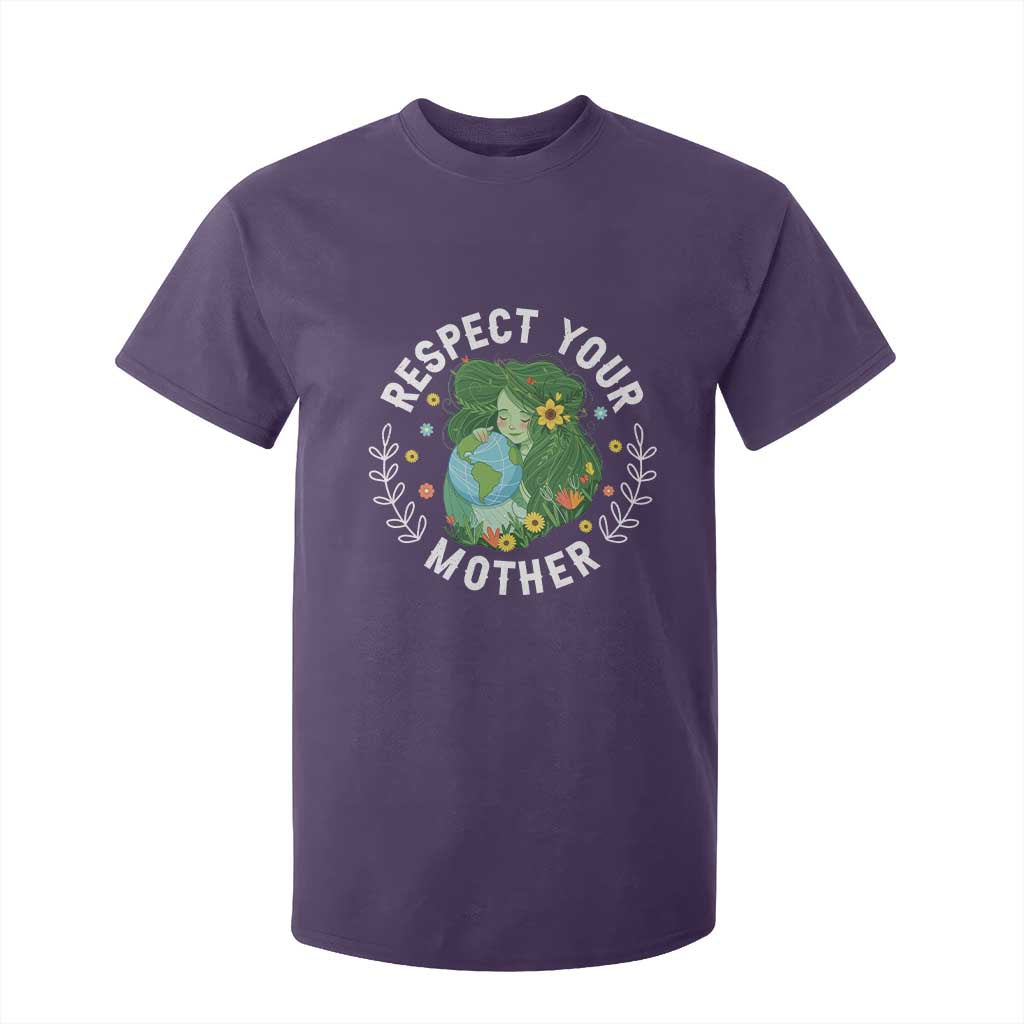 Respect Your Mother T Shirt For Kid Earth Mother Women Girl TS14 Purple Print Your Wear