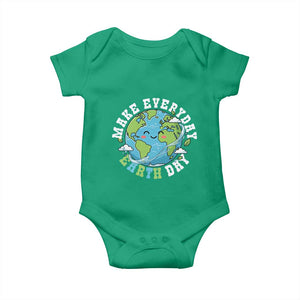Funny Make Earth Day Every Day Baby Onesie Cute Environmental Awareness Earth Day TS14 Irish Green Print Your Wear
