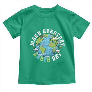 Funny Make Earth Day Every Day Toddler T Shirt Cute Environmental Awareness Earth Day TS14 Irish Green Print Your Wear