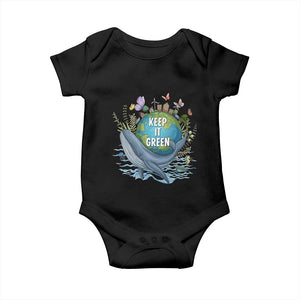 Keep It Green Earth Day Baby Onesie Eco-Friendly Nature Environmental Awareness TS14 Black Print Your Wear
