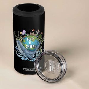 Keep It Green Earth Day 4 in 1 Can Cooler Tumbler Eco-Friendly Nature Environmental Awareness TS14 Print Your Wear