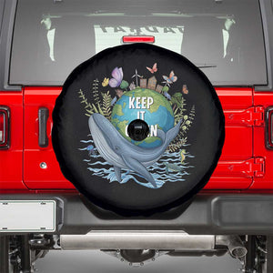 Keep It Green Earth Day Spare Tire Cover Eco-Friendly Nature Environmental Awareness TS14 Black Print Your Wear