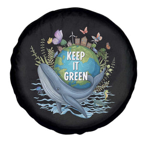 Keep It Green Earth Day Spare Tire Cover Eco-Friendly Nature Environmental Awareness TS14 Print Your Wear