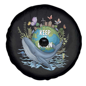 Keep It Green Earth Day Spare Tire Cover Eco-Friendly Nature Environmental Awareness TS14 Print Your Wear