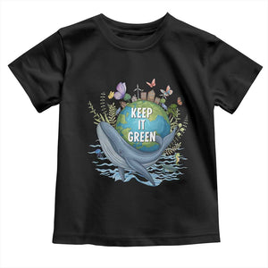 Keep It Green Earth Day Toddler T Shirt Eco-Friendly Nature Environmental Awareness TS14 Black Print Your Wear