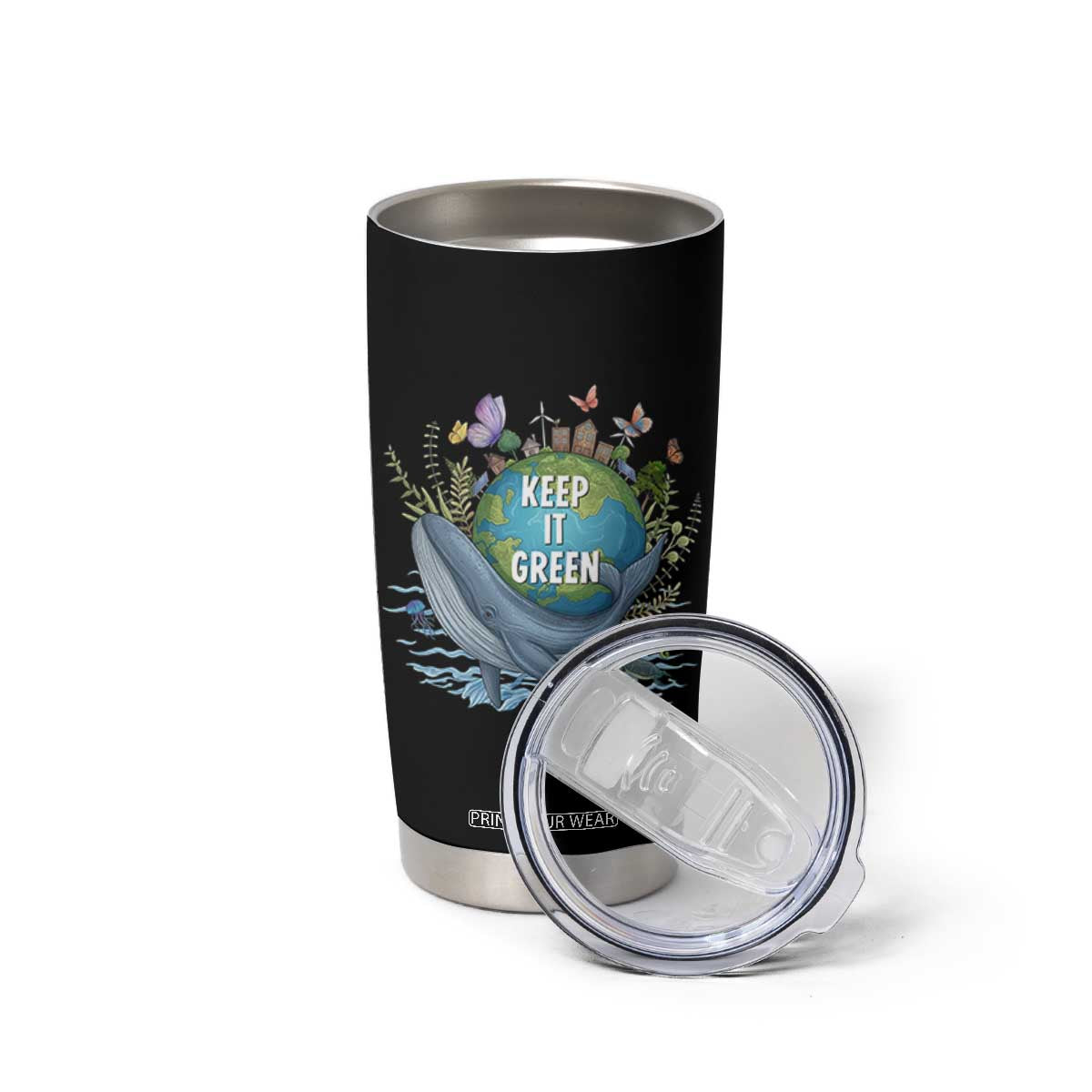 Keep It Green Earth Day Tumbler Cup Eco-Friendly Nature Environmental Awareness TS14 Print Your Wear
