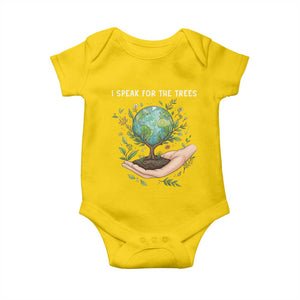 I Speak For The Trees Baby Onesie Earth Day Awareness TS14 Daisy Print Your Wear