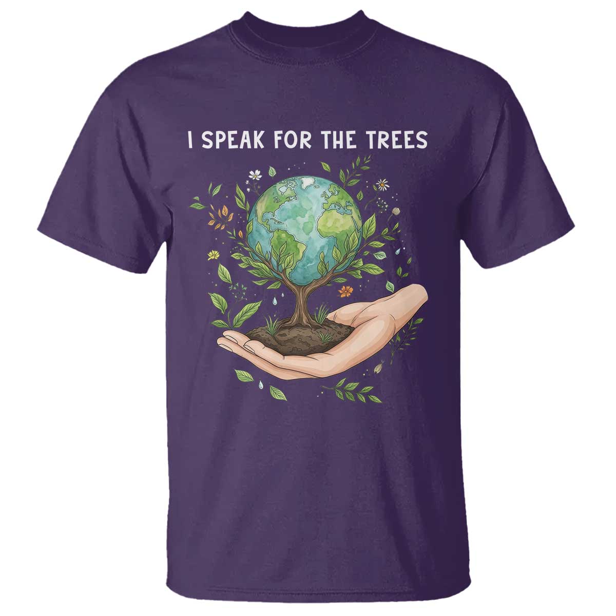 I Speak For The Trees T Shirt Earth Day Awareness TS14 Purple Print Your Wear