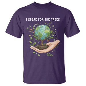 I Speak For The Trees T Shirt Earth Day Awareness TS14 Purple Print Your Wear