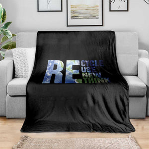 Earth Day Throw Blanket Recycle Reuse Renew Rethink TS14 Print Your Wear