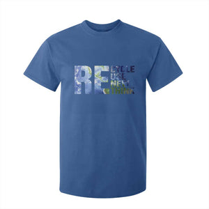 Earth Day T Shirt For Kid Recycle Reuse Renew Rethink TS14 Royal Blue Print Your Wear