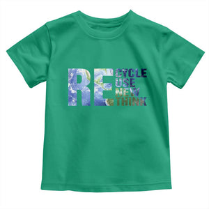 Earth Day Toddler T Shirt Recycle Reuse Renew Rethink TS14 Irish Green Print Your Wear