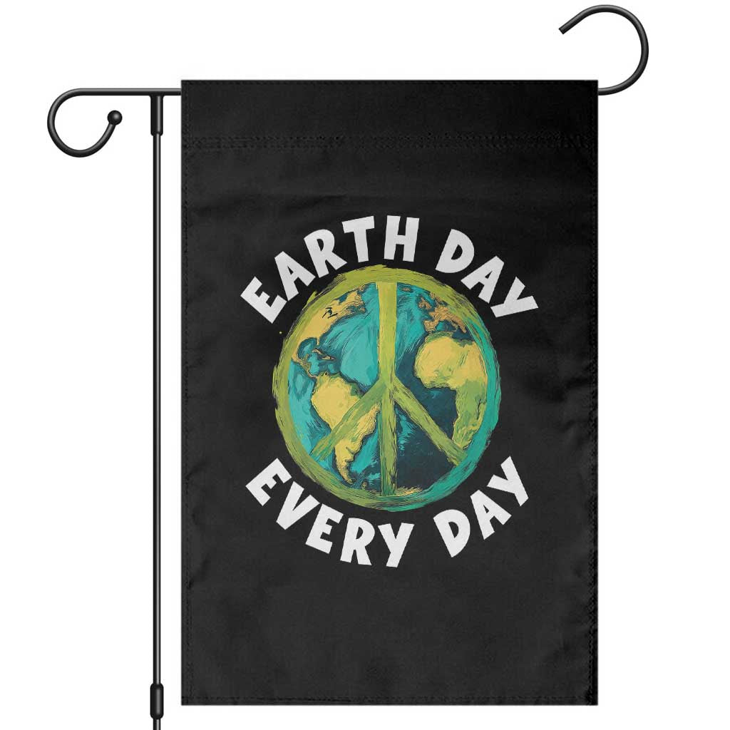Earth Day Everyday Garden Flag Peace Sign Nature Lover TS14 Black Print Your Wear
