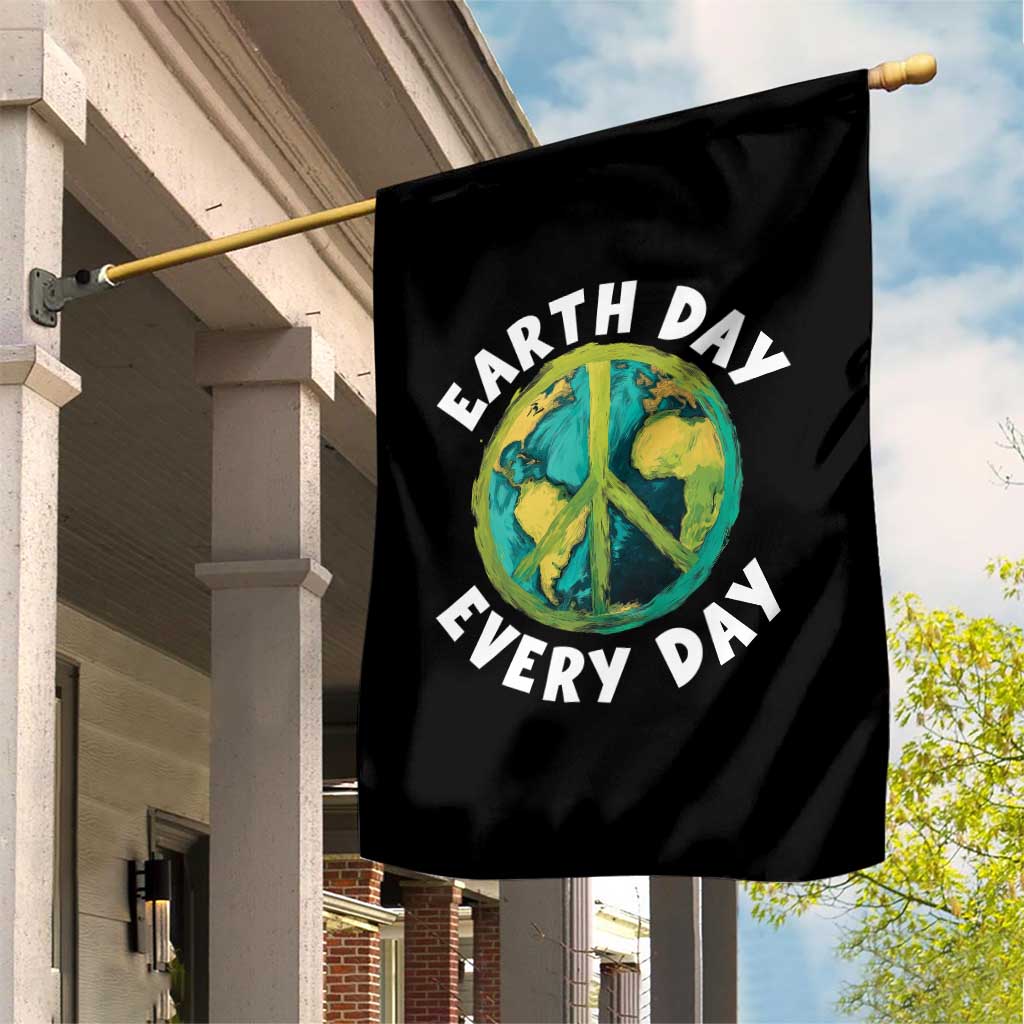 Earth Day Everyday Garden Flag Peace Sign Nature Lover TS14 Print Your Wear