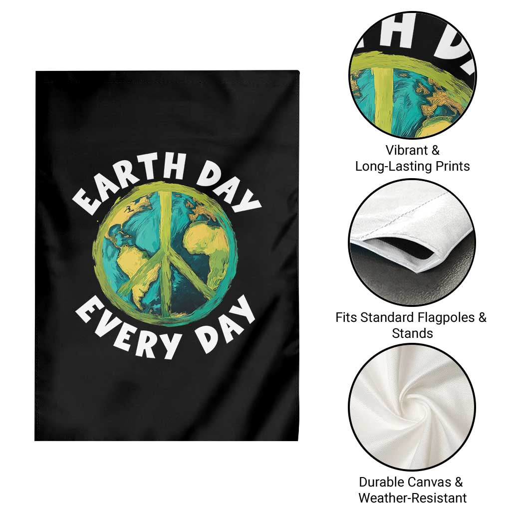 Earth Day Everyday Garden Flag Peace Sign Nature Lover TS14 Print Your Wear