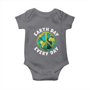 Earth Day Everyday Baby Onesie Peace Sign Nature Lover TS14 Charcoal Print Your Wear