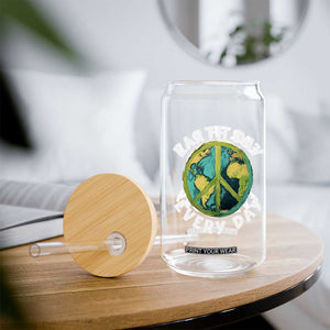 Earth Day Everyday Glass Can Peace Sign Nature Lover TS14 Print Your Wear
