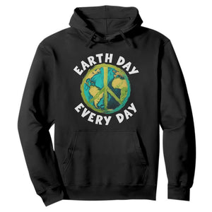 Earth Day Everyday Hoodie Peace Sign Nature Lover TS14 Black Print Your Wear