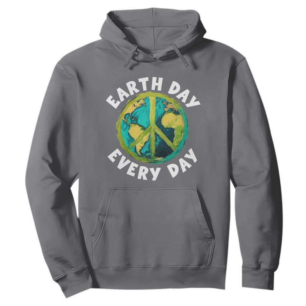 Earth Day Everyday Hoodie Peace Sign Nature Lover TS14 Charcoal Print Your Wear