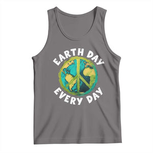 Earth Day Everyday Tank Top Peace Sign Nature Lover TS14 Deep Heather Print Your Wear