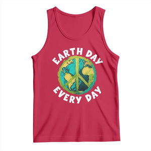 Earth Day Everyday Tank Top Peace Sign Nature Lover TS14 Red Print Your Wear