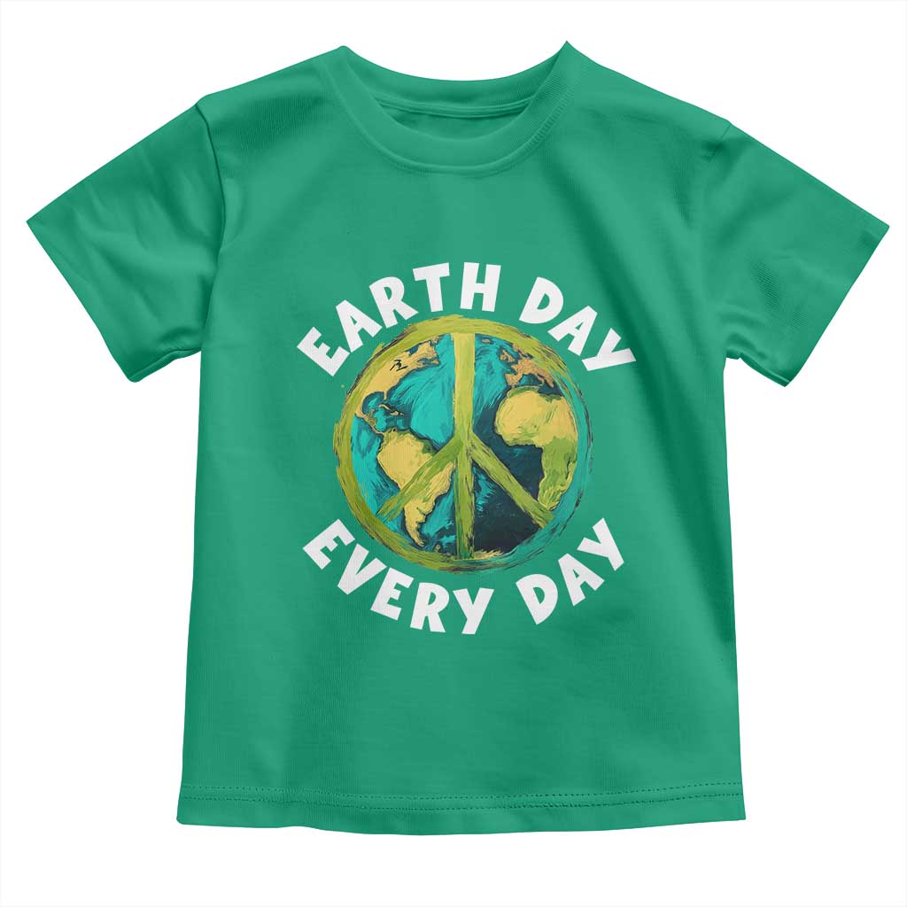 Earth Day Everyday Toddler T Shirt Peace Sign Nature Lover TS14 Irish Green Print Your Wear