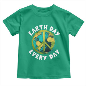 Earth Day Everyday Toddler T Shirt Peace Sign Nature Lover TS14 Irish Green Print Your Wear