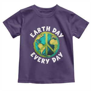 Earth Day Everyday Toddler T Shirt Peace Sign Nature Lover TS14 Purple Print Your Wear