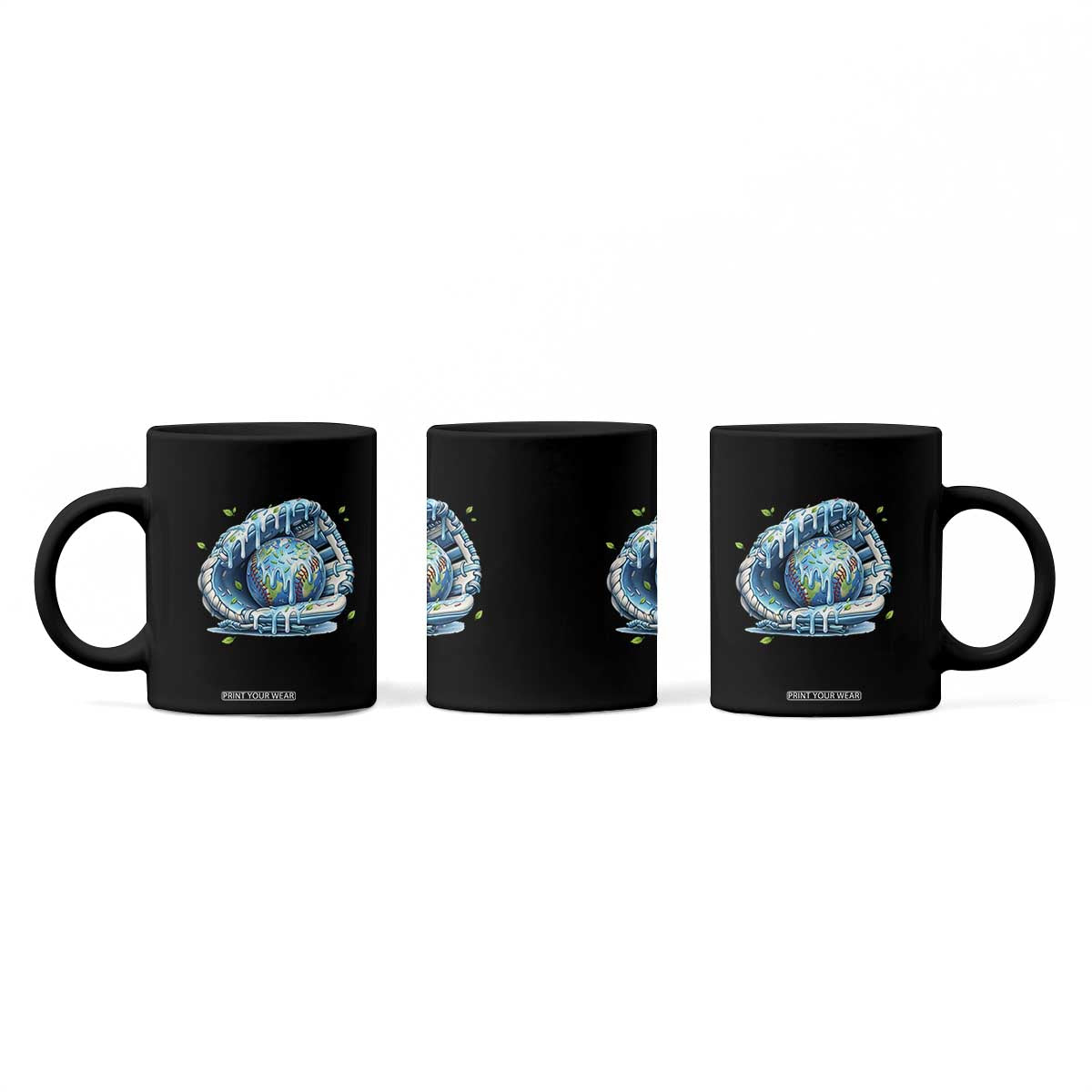 Earth Day Coffee Mug Funny Baseball Ice Cream Drip Glove Eco Friendly TS14 Print Your Wear