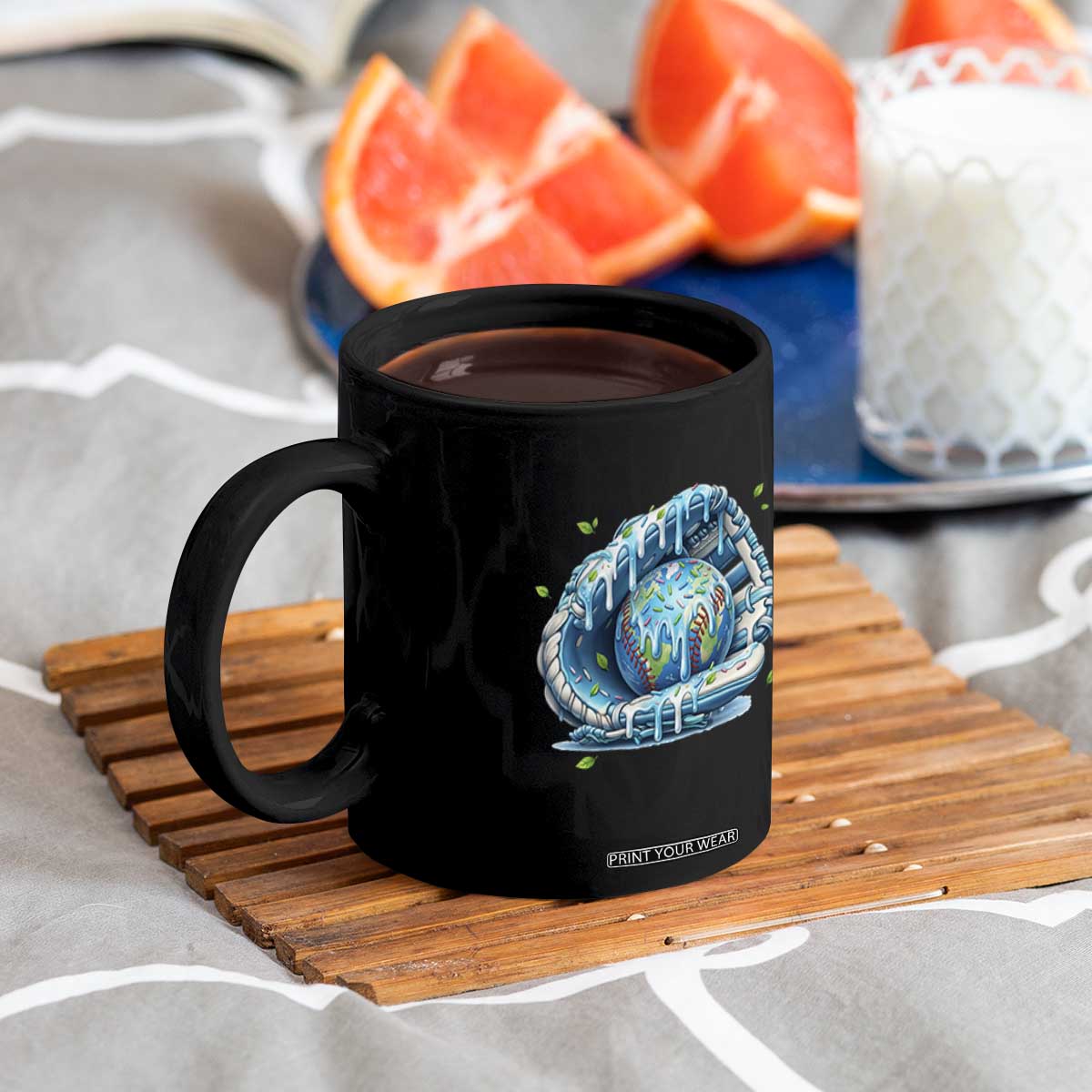 Earth Day Coffee Mug Funny Baseball Ice Cream Drip Glove Eco Friendly TS14 Print Your Wear