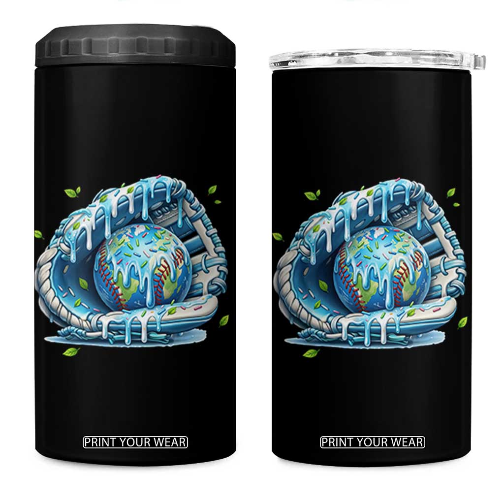 Earth Day 4 in 1 Can Cooler Tumbler Funny Baseball Ice Cream Drip Glove Eco Friendly TS14 One Size: 16 oz Black Print Your Wear