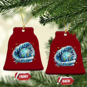 Earth Day Ceramic Ornament Funny Baseball Ice Cream Drip Glove Eco Friendly TS14 Print Your Wear
