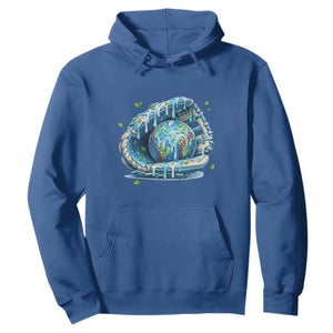 Earth Day Hoodie Funny Baseball Ice Cream Drip Glove Eco Friendly TS14 Royal Blue Print Your Wear
